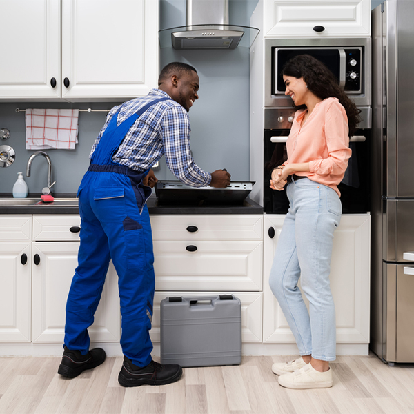 can you provide an estimate for cooktop repair before beginning any work in Harmony